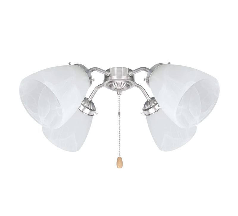 Aspen Creative 23062-4 Alabaster Transitional Style Replacement Glass Shade, 2-1/8" Fitter Size, 4-5/8" High x 4-1/8" Diameter, 4 Pack - Image 3
